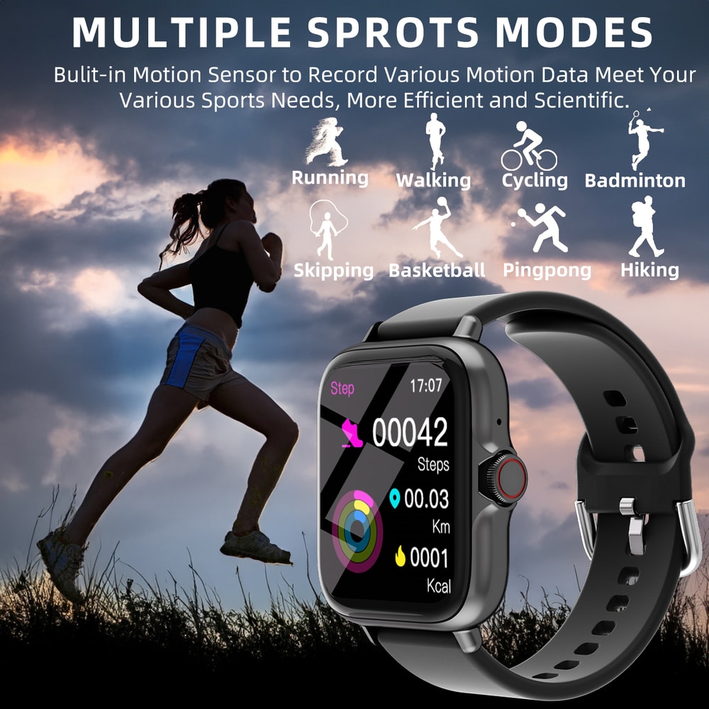 Waterproof Smart Watch With Information Alerts Sleep Monitoring Pedometer And Message Answer Call 2