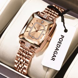 premium elegant women's watches waterproof ladies wristwatch stainless steel quartz luxury date watch