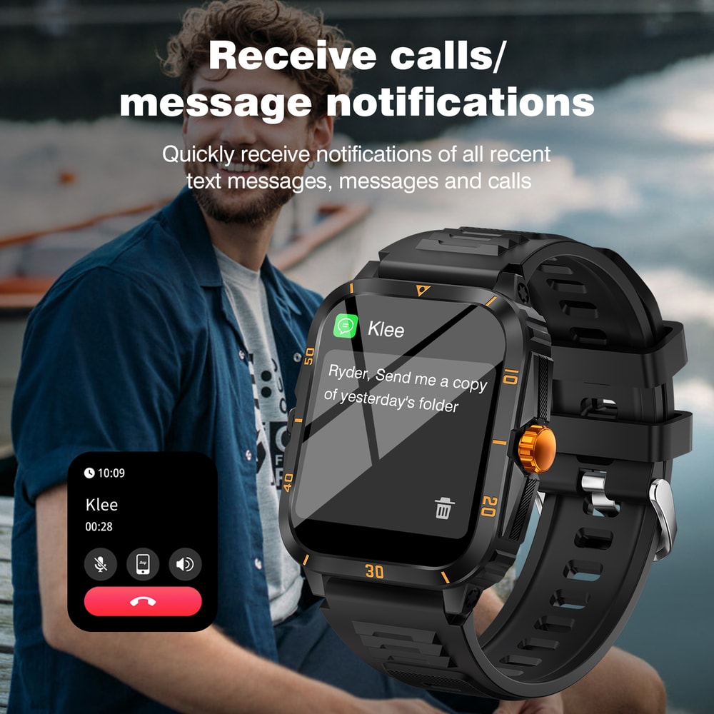 Popular Smartwatch With HD Full Touch Screen Wireless Calls Sports Modes Sedentary Reminders And Me 1