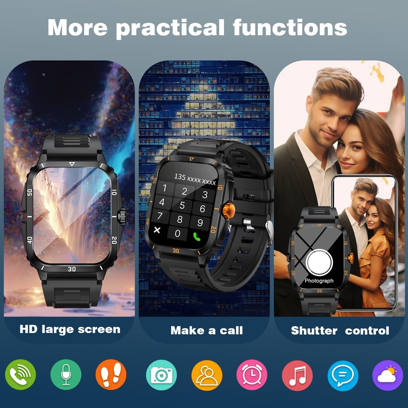 Popular Smartwatch With HD Full Touch Screen Wireless Calls Sports Modes Sedentary Reminders And Me 2