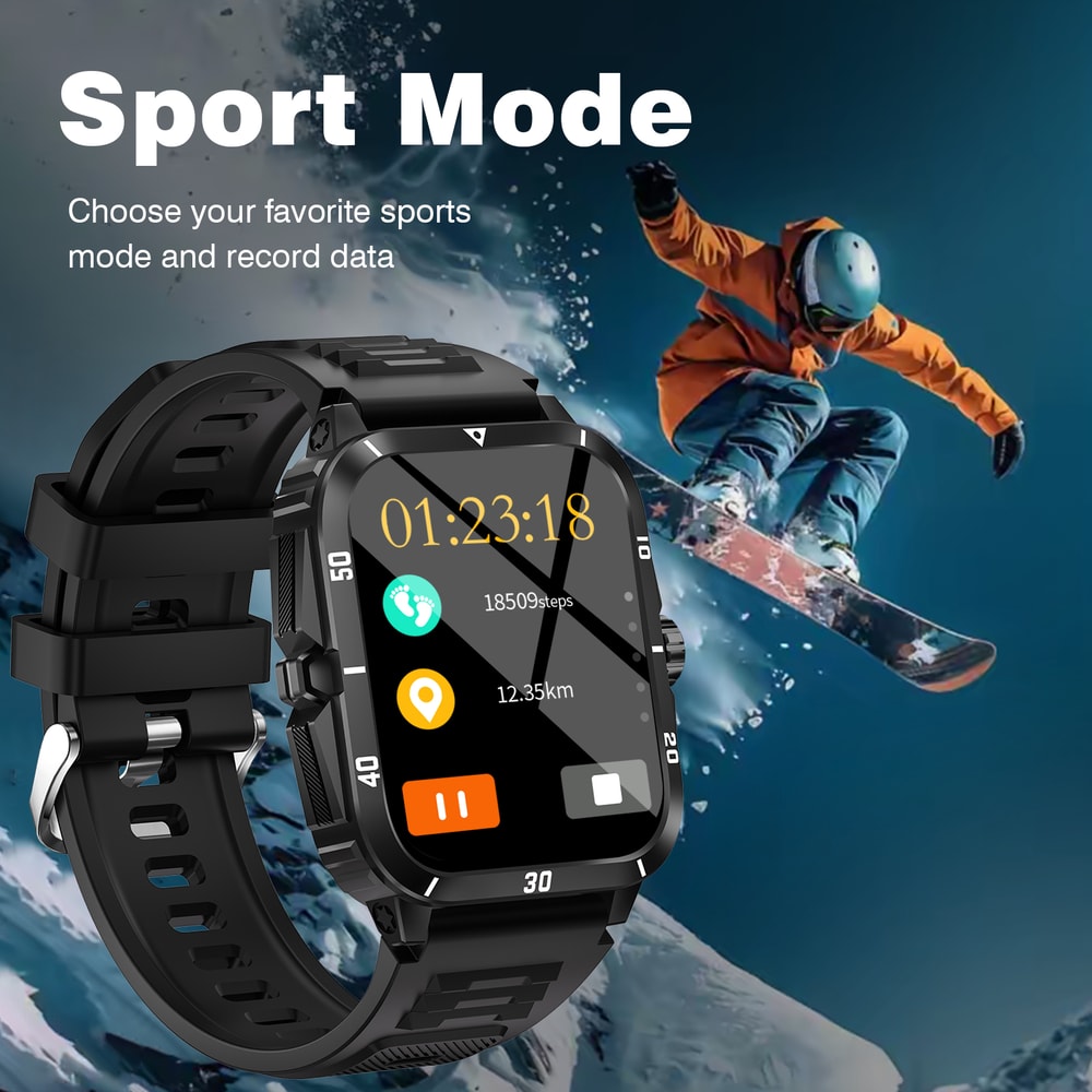 Popular Smartwatch With HD Full Touch Screen Wireless Calls Sports Modes Sedentary Reminders And Me 3