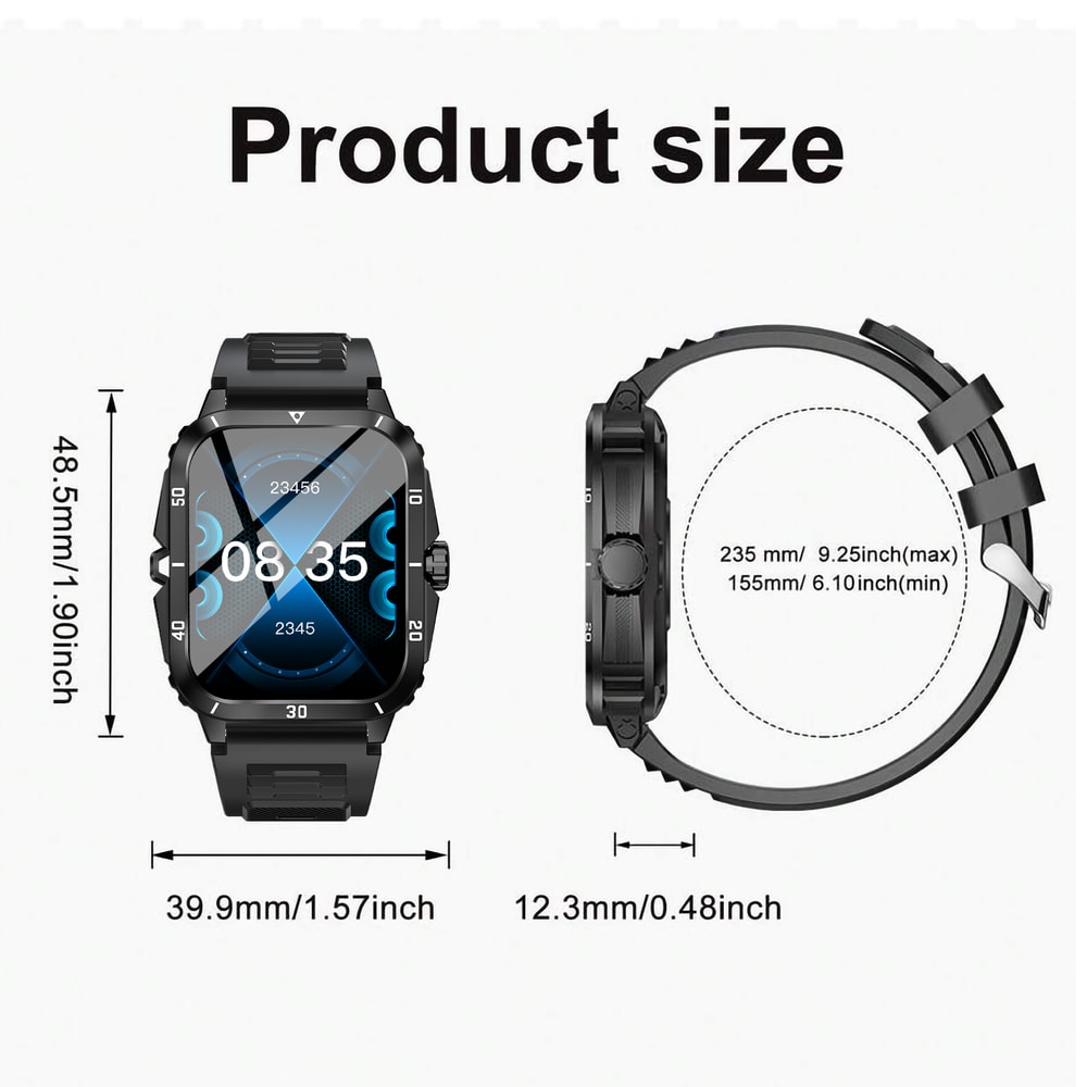 Popular Smartwatch With HD Full Touch Screen Wireless Calls Sports Modes Sedentary Reminders And Me 5