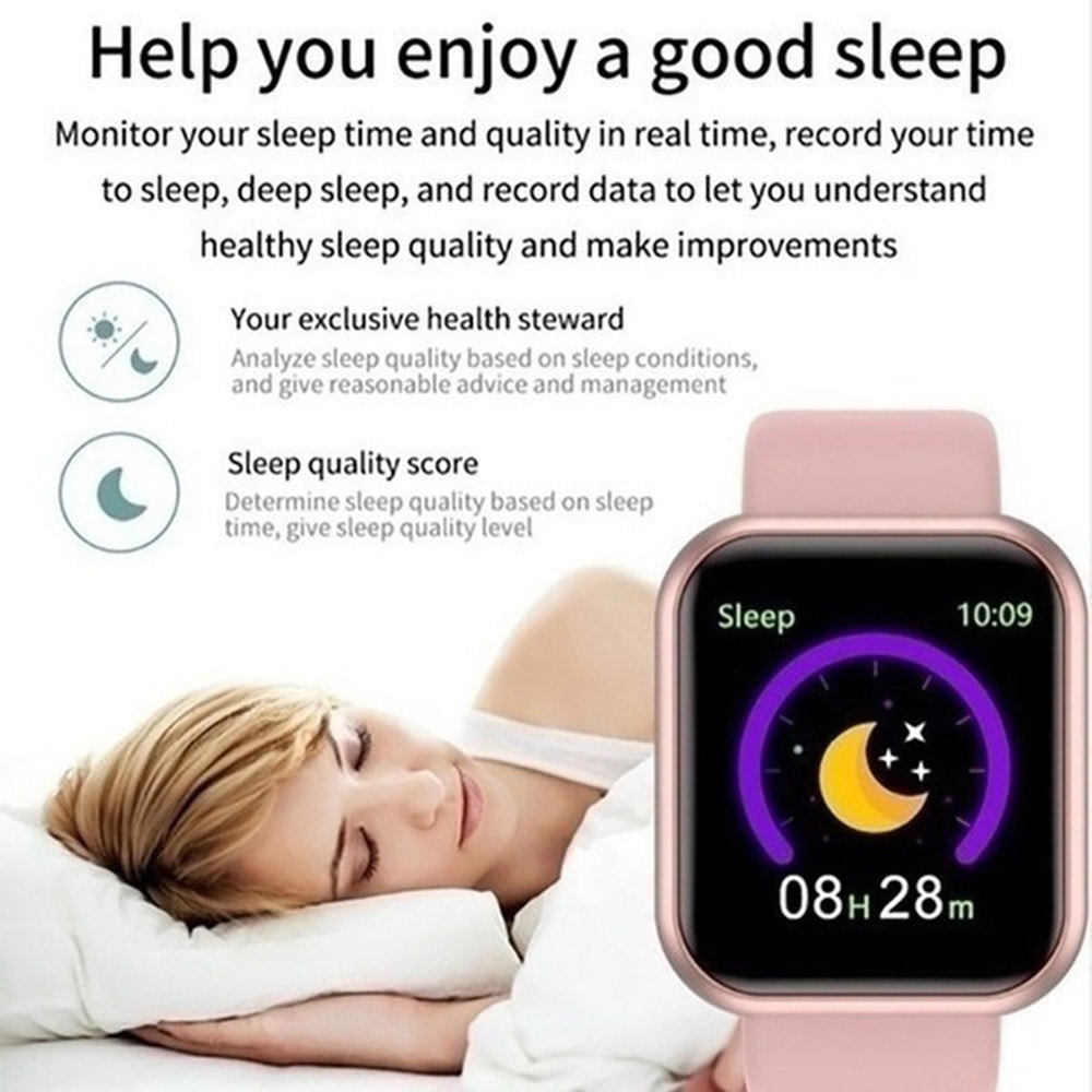 Bluetooth Connected Multifunctional Smart Watch Men Women Sports Fitness Sleep Monitor Music Bracel 1
