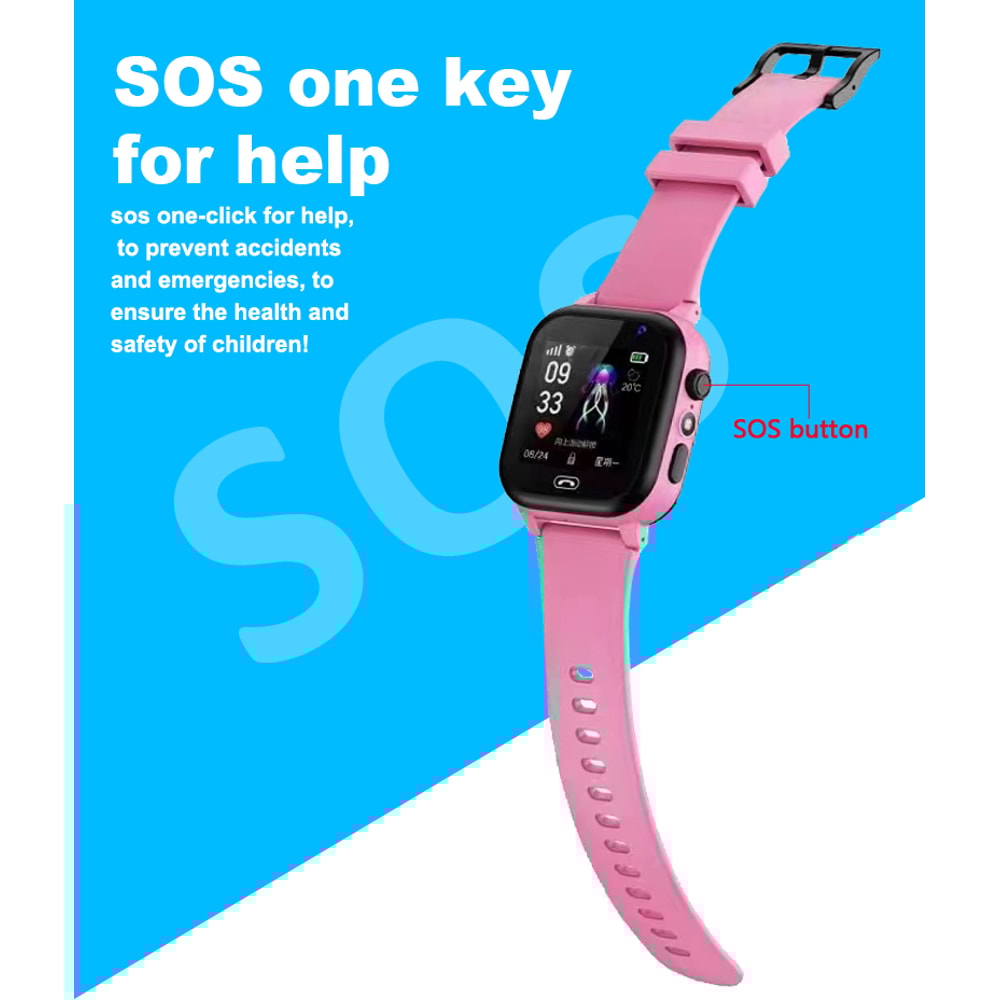 Waterproof Kids Smart Watch With SOS LBS Location Sim Card Camera For Boys Girls Gift Present 3