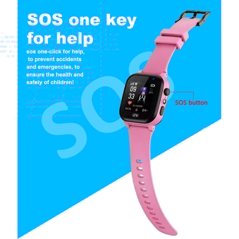 Waterproof Kids Smart Watch With SOS LBS Location Sim Card Camera For Boys Girls Gift Present 3
