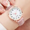 Ladies Fashion Watches Arabic Dial Leather Band Quartz Watch Girls Casual Gift Clock 2