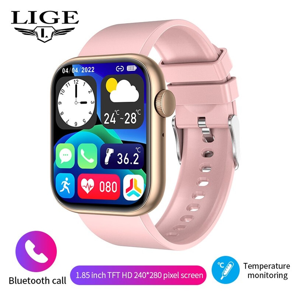 Smart Watch For Women Sport Fitness Tracker Full Touch Screen Waterproof Bluetooth Call Smartwatch 6