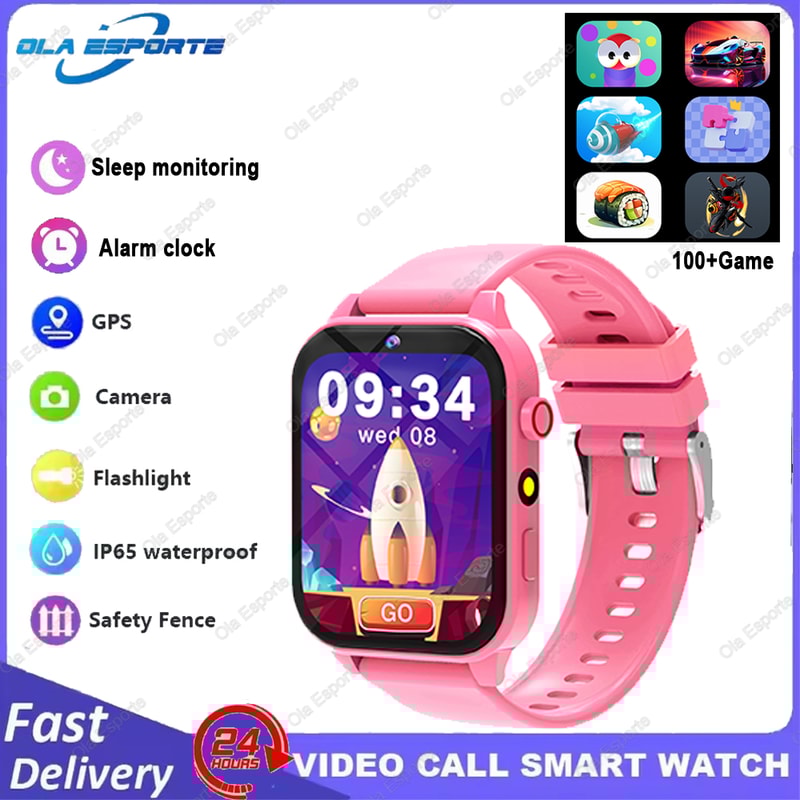 Kids Smart Watch With Display Camera Games Sleep Monitor Alarm Clock Gift For Boys Girls 7