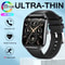Ultra Thin Smart Watch Men Screen Waterproof Call Always Show Time Heart Rate Monitor 8