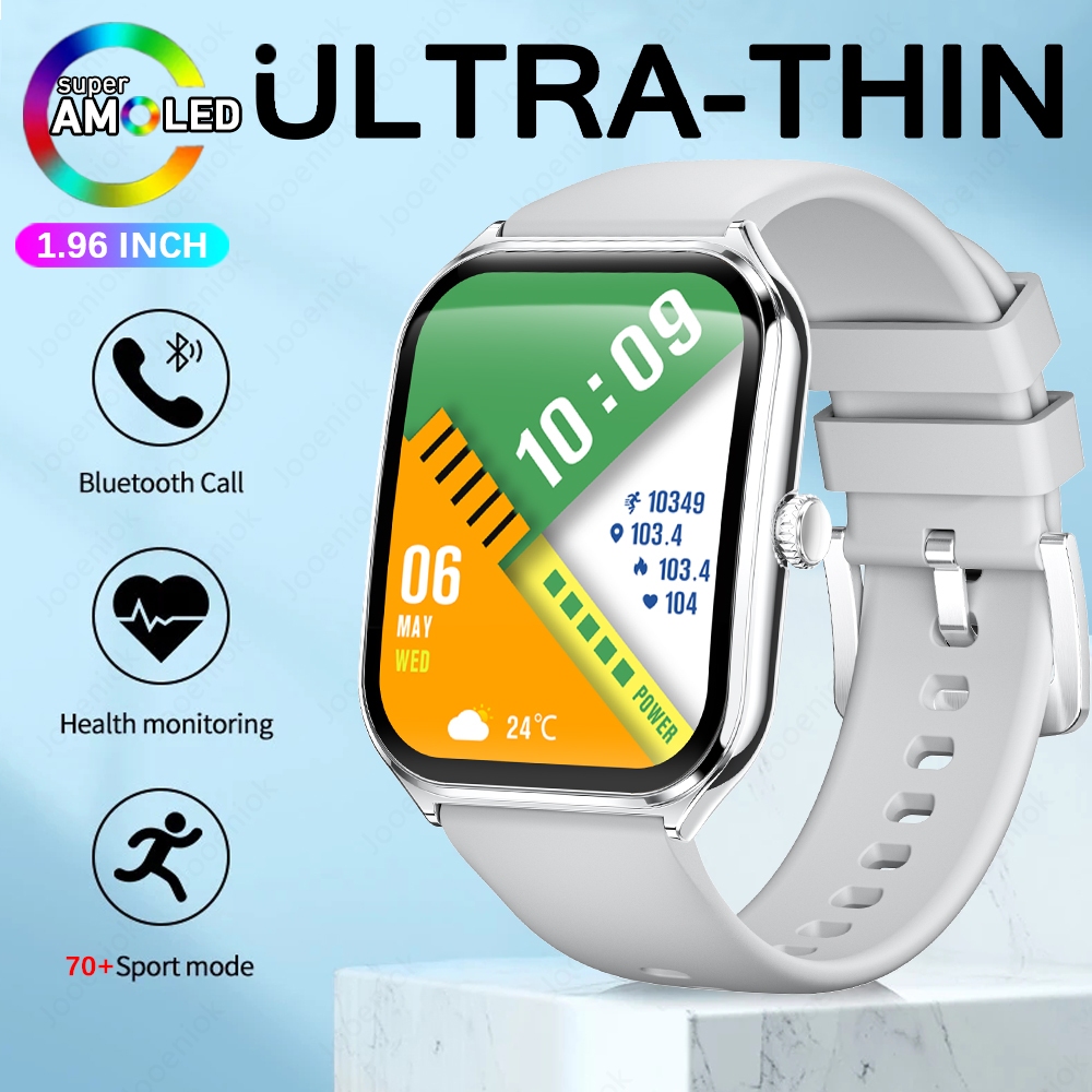 Ultra Thin Smart Watch Men Screen Waterproof Call Always Show Time Heart Rate Monitor 7