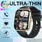 Ultra Thin Smart Watch Men Screen Waterproof Call Always Show Time Heart Rate Monitor 0