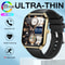 Ultra Thin Smart Watch Men Screen Waterproof Call Always Show Time Heart Rate Monitor 0