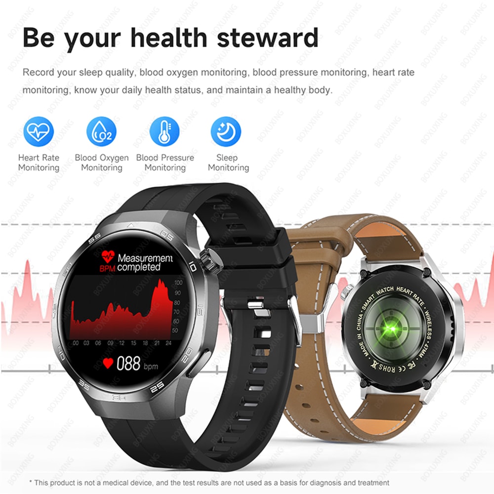 New Watch MAX Smart Watch With HD AMOLED Screen GPS Tracker Waterproof Sports Health Monitoring Blu 3