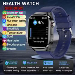 bluetooth call smart watch for men uric acid body fat physical examination smart bracelet five organ health monitor