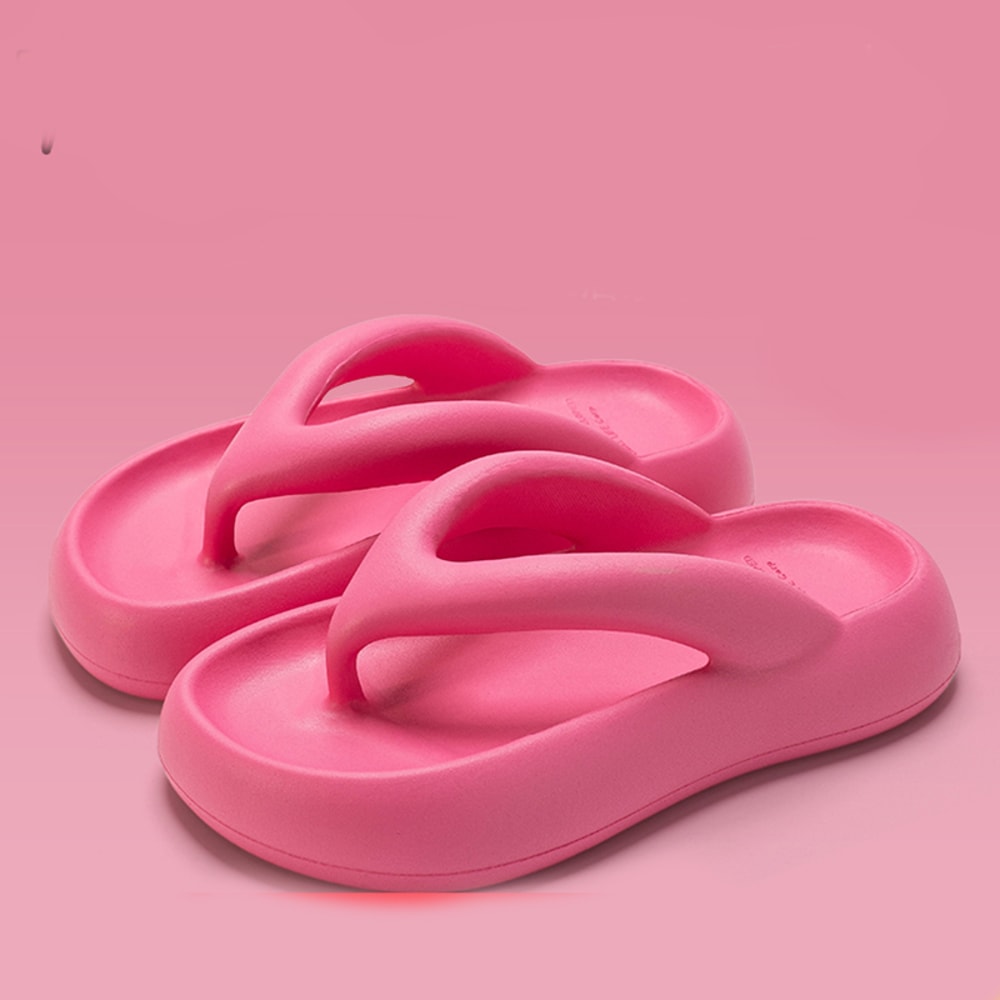 Height Increasing Beach Sandals For Women Thick Bottom Flip Flops Anti Slip Slippers For Summer Wea 2