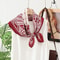 Fashion Headscarf Kerchief Bandana Shawl Square Silklike Scarf Women Satin Cashew Flower Print Smal 6