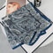 Fashion Headscarf Kerchief Bandana Shawl Square Silklike Scarf Women Satin Cashew Flower Print Smal 3