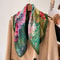 New Pure Cotton Women Scarf Square Foulard Lady's Neck Hair Scarves Design Printed Head Kerchief Fashion Girl Scarf