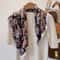 New Pure Cotton Women Scarf Square Foulard Lady's Neck Hair Scarves Design Printed Head Kerchief Fashion Girl Scarf