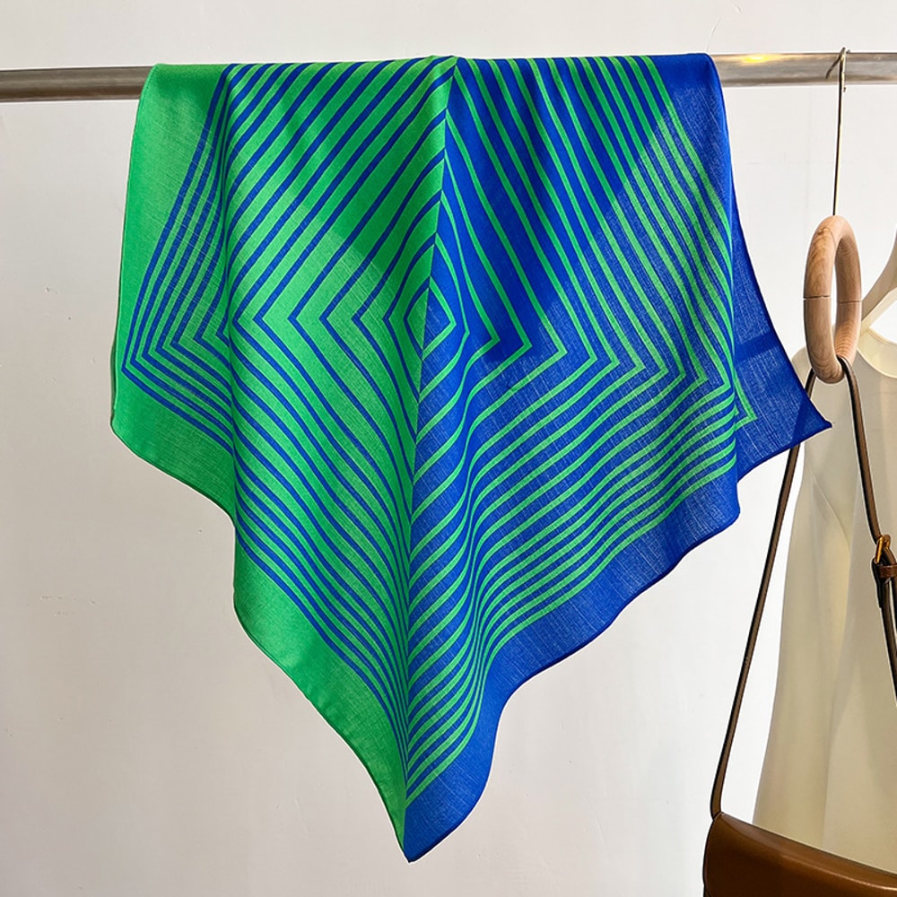 New Pure Cotton Women Scarf Square Foulard Lady's Neck Hair Scarves Design Printed Head Kerchief Fashion Girl Scarf