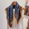 New Pure Cotton Women Scarf Square Foulard Lady's Neck Hair Scarves Design Printed Head Kerchief Fashion Girl Scarf