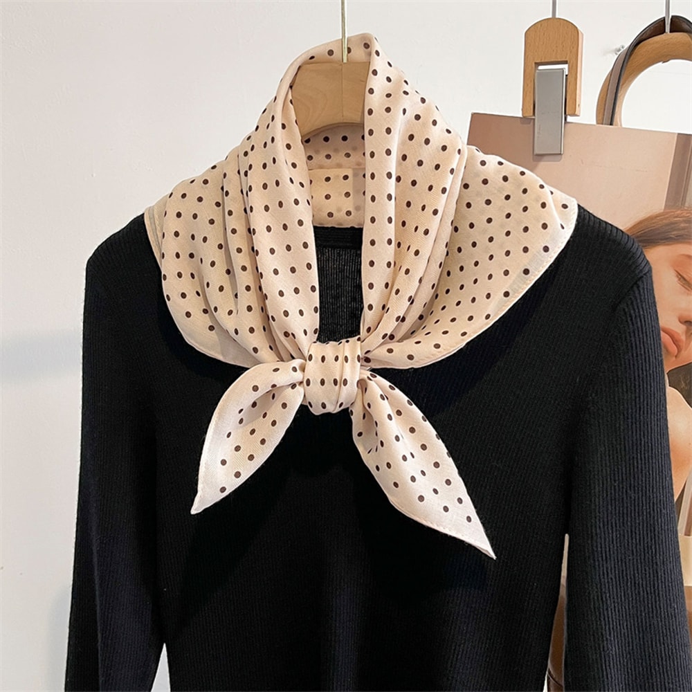 New Pure Cotton Women Scarf Square Foulard Lady's Neck Hair Scarves Design Printed Head Kerchief Fashion Girl Scarf