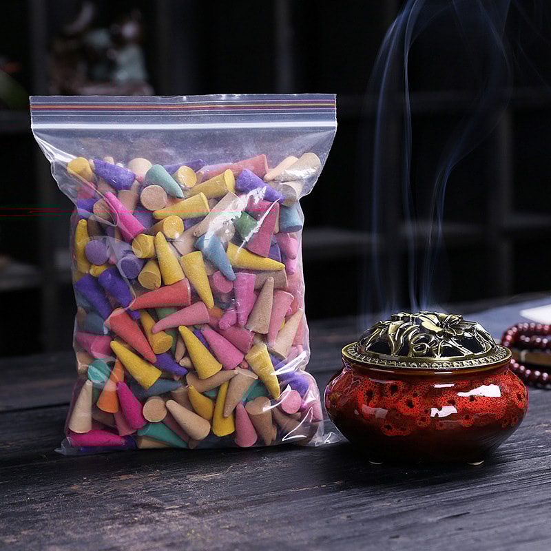 Natural Incense Cones Mixed Flavor Backflow Insence Floral Lavender Sandalwood Yoga Meditation Tea 2