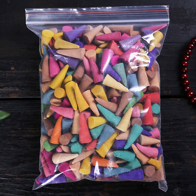 Natural Incense Cones Mixed Flavor Backflow Insence Floral Lavender Sandalwood Yoga Meditation Tea 4