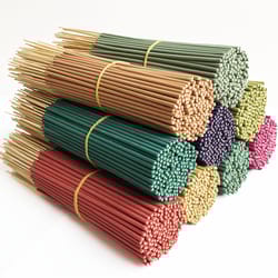 handmade bamboo stick incense, clean less powder, mixed flower and grass fragrance, long-lasting scent for home