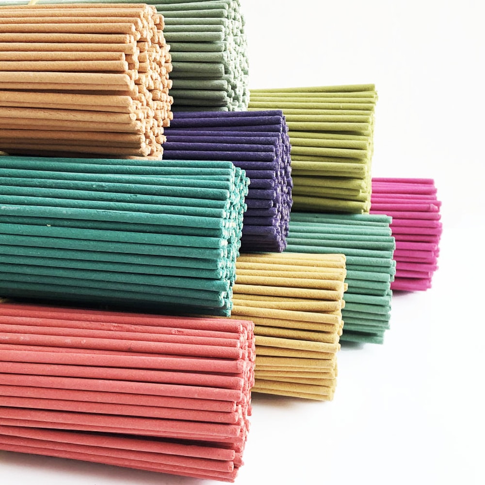 Handmade Bamboo Stick Incense Clean Less Powder Mixed Flower And Grass Fragrance LongLasting Scent