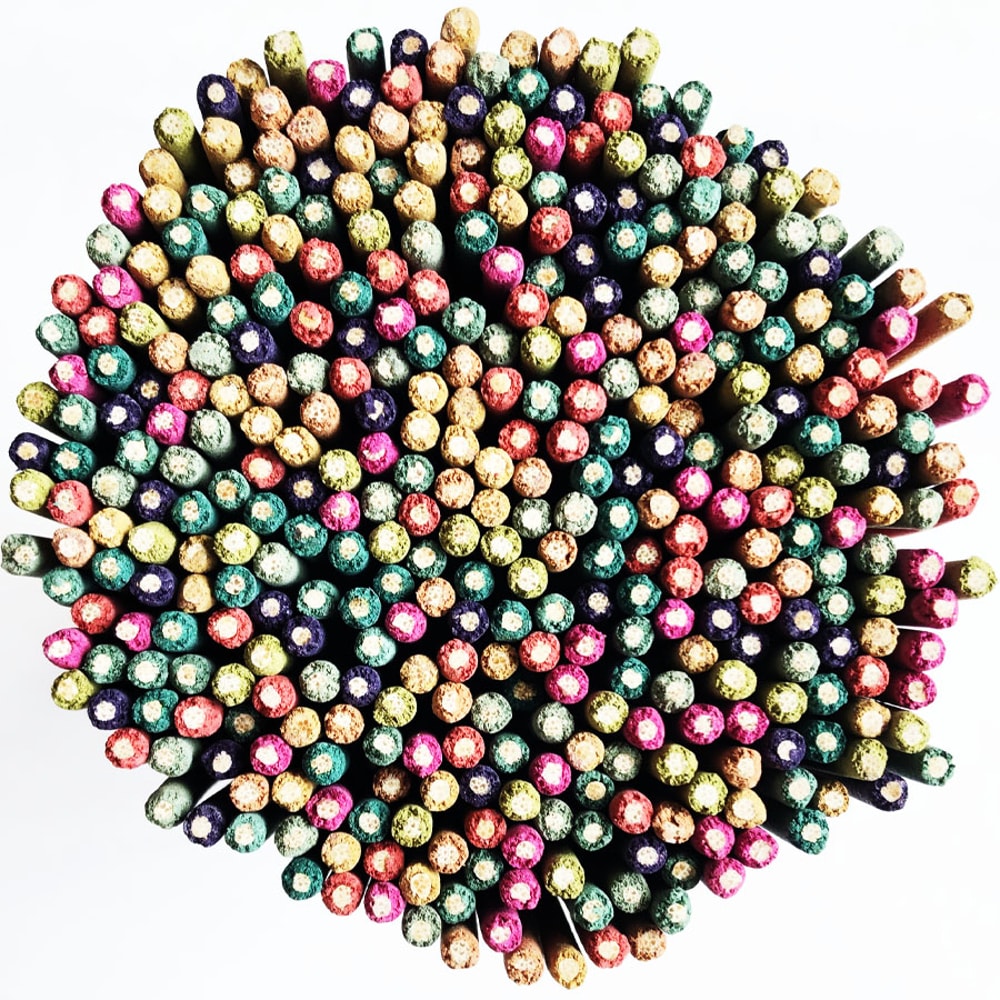 Handmade Bamboo Stick Incense Clean Less Powder Mixed Flower And Grass Fragrance LongLasting Scent