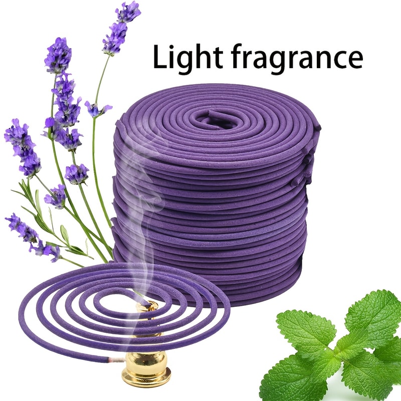 Lavender Scented Spiral Candles Fresh Elegant Fragrance LongLasting Burning Time For Yoga Meditatio 0