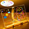 Colorful LED Note Board with Night Light Pens DIY Acrylic Message Board for Children Birthday Gift