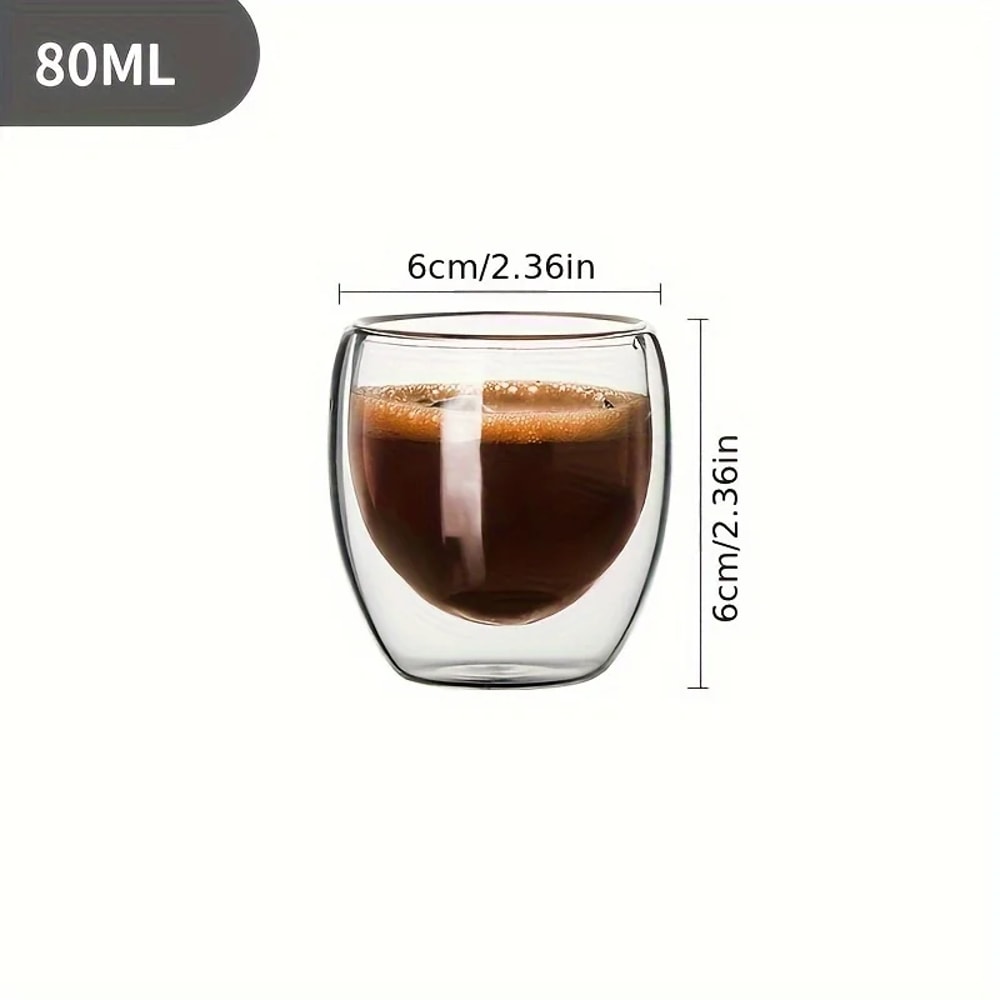 Cute Double Wall Glass Cups Personalized Mug Coffee Tea Drinking Glasses Set For Beer 5