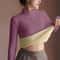 Thickened Velvet Lining Womens Sweater Autumn Winter Thermal Longsleeved Bottoming Shirt 4