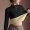 Thickened Velvet Lining Womens Sweater Autumn Winter Thermal Longsleeved Bottoming Shirt 8