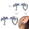 Hypoallergenic Sterling Silver Hoops Earrings with Zirconia, High Quality Jewelry for Women and Girls, Fashion Hoop