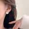 Unique Cubic Camellia Flower Stud Earring For Women Gentle Daily Temperament Earring Gift For Girls 4