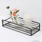 Metal Bathroom Organizer Rack Adhesive Wall Mount Shelf Space-Saving Kitchen Bath Storage System