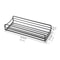 Metal Bathroom Organizer Rack Adhesive Wall Mount Shelf Space-Saving Kitchen Bath Storage System