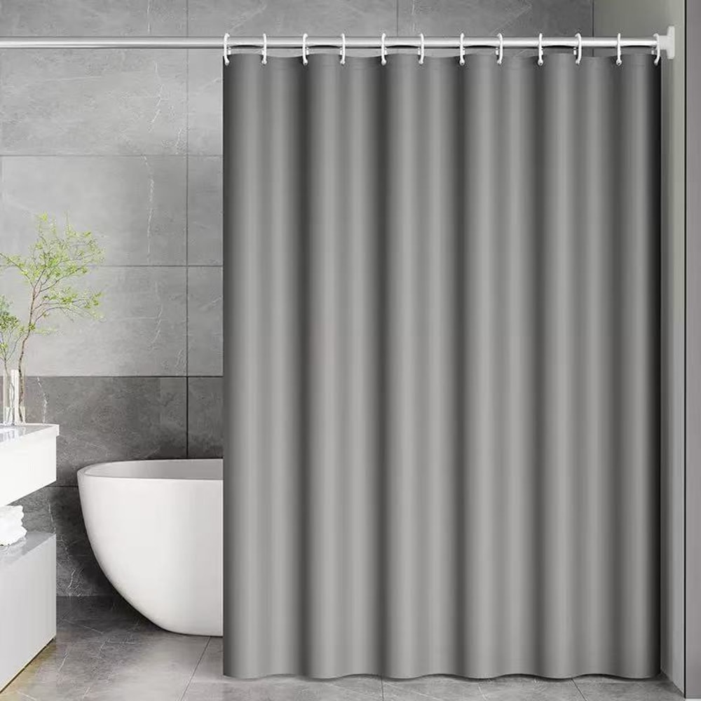 Waterproof PEVA Bath Curtain Opaque Shower Liner With Metal Grommets Silky Feel 7