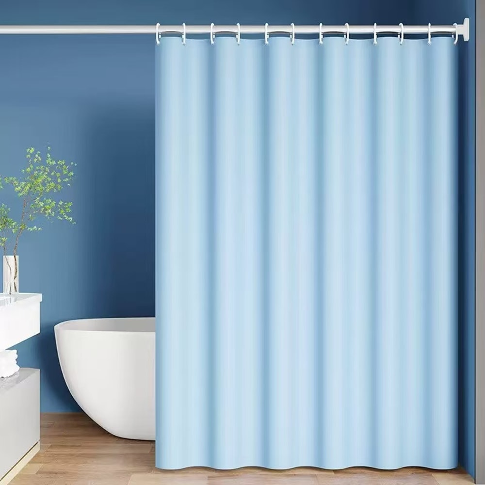 Waterproof PEVA Bath Curtain Opaque Shower Liner With Metal Grommets Silky Feel 10