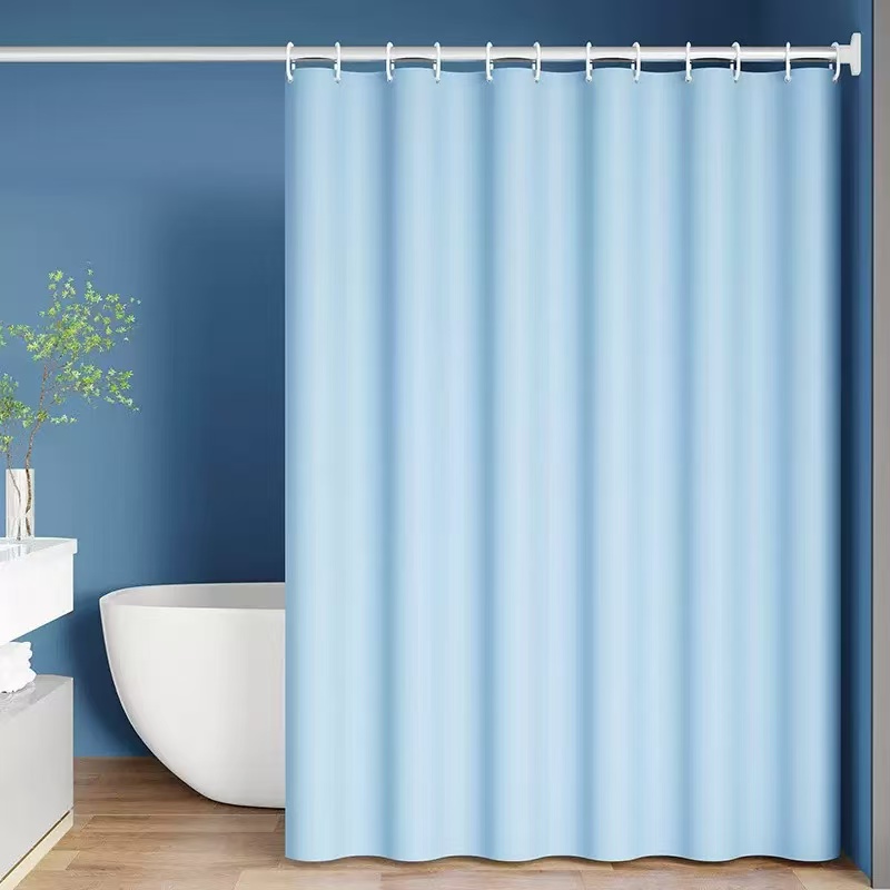 Waterproof PEVA Bath Curtain Opaque Shower Liner With Metal Grommets Silky Feel 10