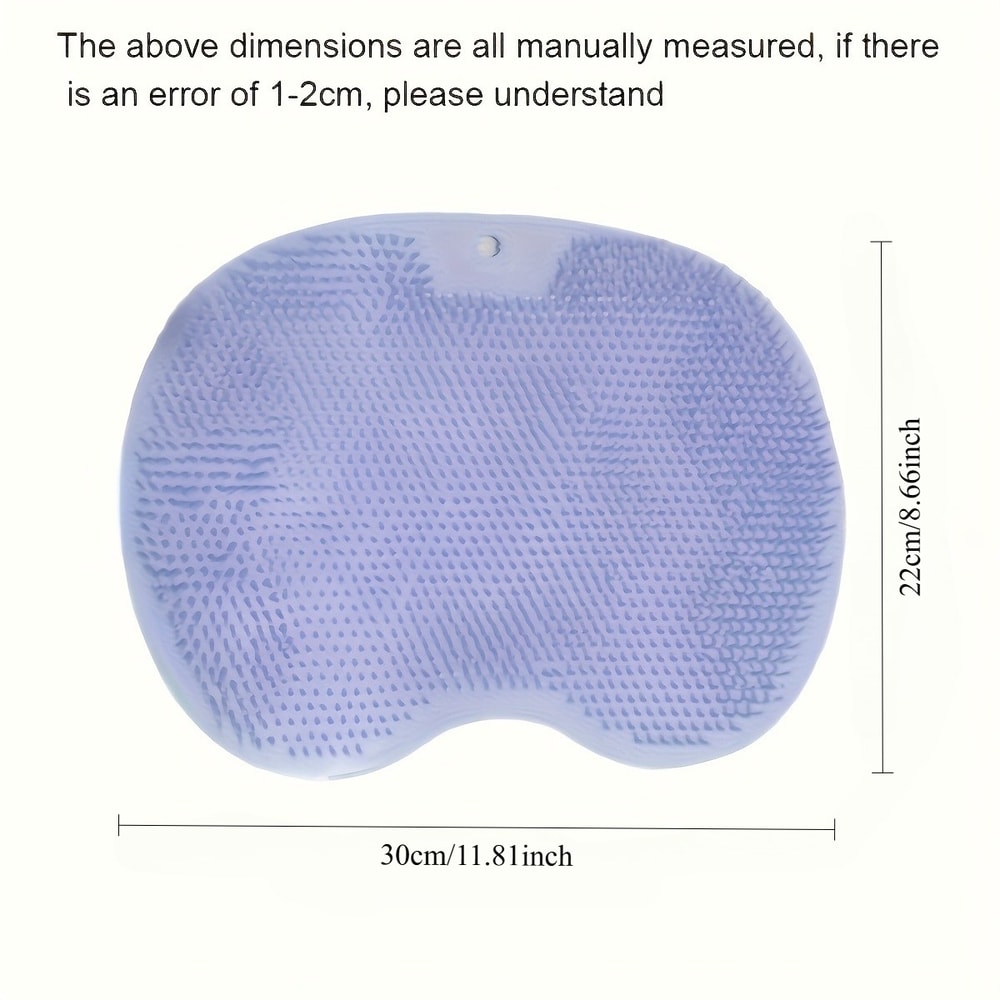 Refreshing Bathroom Foot Massage Mat With Wallmounted Nonslip Suction Cup And Back Scrub 4