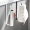 Towel Rack Paper Roll Holder Cling Film Storage Rack No Punching Hanging Shelf Kitchen Bathroom Tissue Accessories