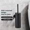 Black Toilet Brush Wall Mounted Stainless Steel Bathroom Toilet Brush Holder WC Cleaner Accessories 4