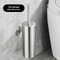 Black Toilet Brush Wall Mounted Stainless Steel Bathroom Toilet Brush Holder WC Cleaner Accessories 8