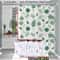 Light Opaque Simple Wind Green Leaves Shower Curtain Quick Dry Scrubable Bath Shielding Partition 2