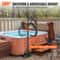 Adjustable Height Rotatable Spa Side Handrail W SlideUnder Mount Base For Hot Tub Indoor Outdoor Ba 3