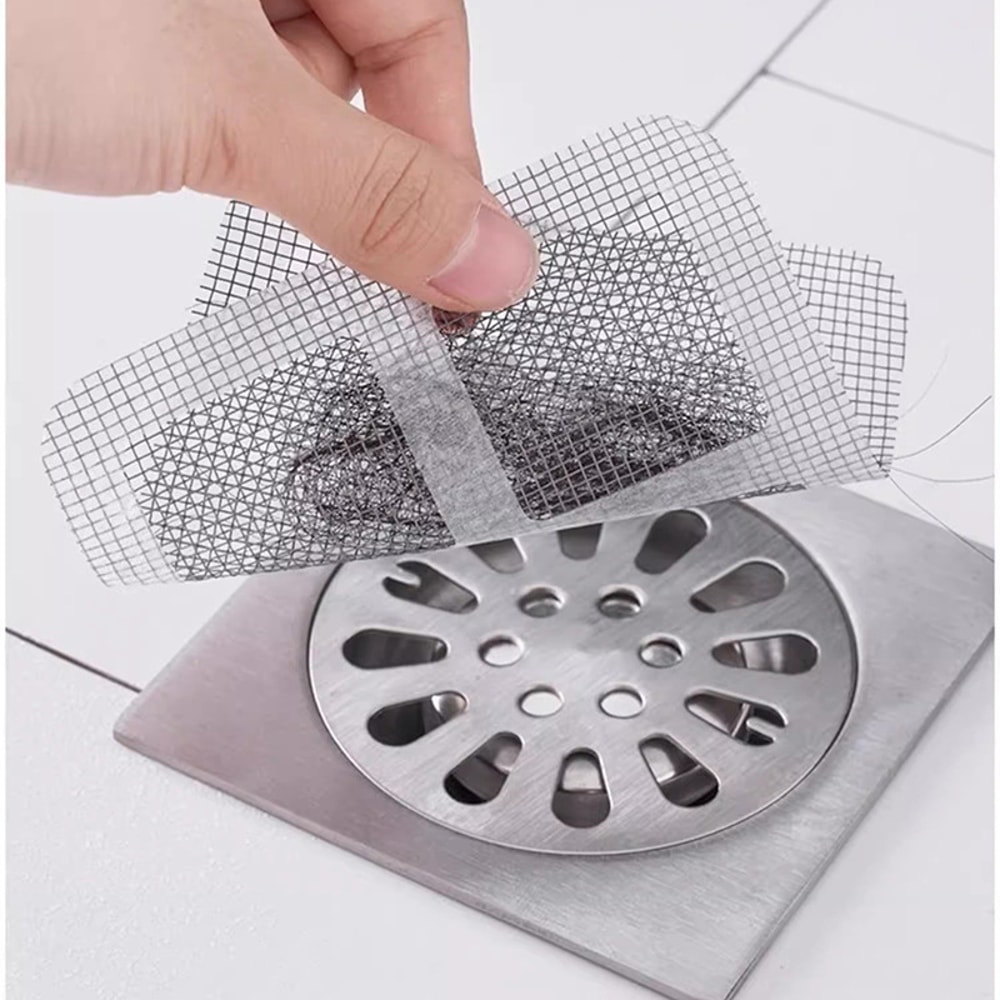 Shower Drain Covers Disposable Hair Catchers Floor Sink Mesh Strainer Bathroom Filter Stickers 0